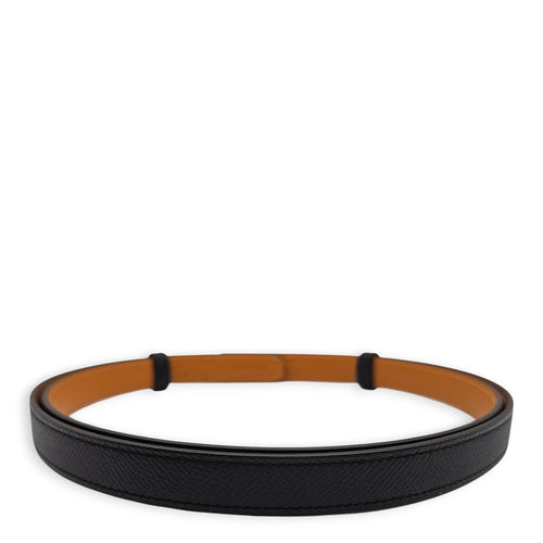 Kelly 18 Belt Black Belt in Epsom Rose Gold hardware CL2601-18421 2