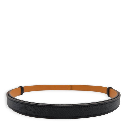 Kelly 18 Belt Black Belt in Epsom Rose Gold hardware CL2601-18422 2