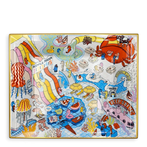 Splash Park Change Tray Grenadine Change tray Gold hardware CL2601-18433 1