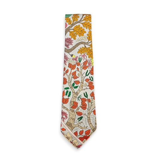 Dans les Bras de Selene tie Vert/Jaune/Corail Tie CL2601-18438 1