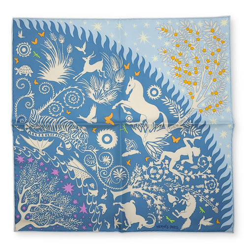 Sous Le Charme D Orphee 45 Blue Jean/Bouton D'or Scarf CL2601-18463 1