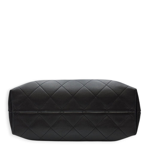 25 A Shopping Tote Black Shoulder Bag in Calfskin Gold hardware CL2601-18465 5