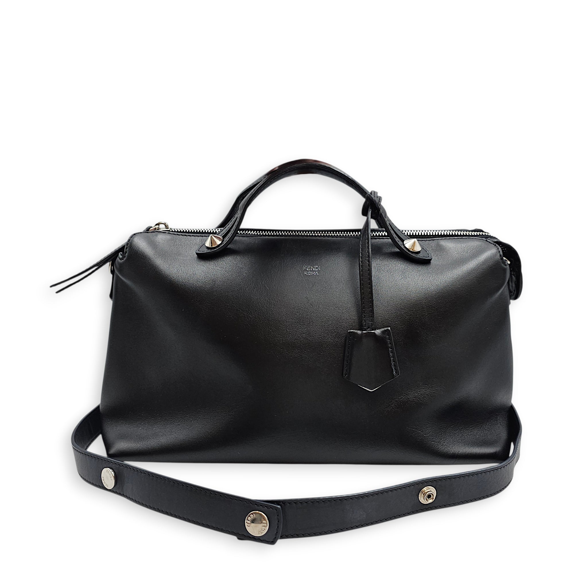 By The Way Large Shoulder Black Shoulder Bag in Calfskin Silver hardware CL2601-18470 3