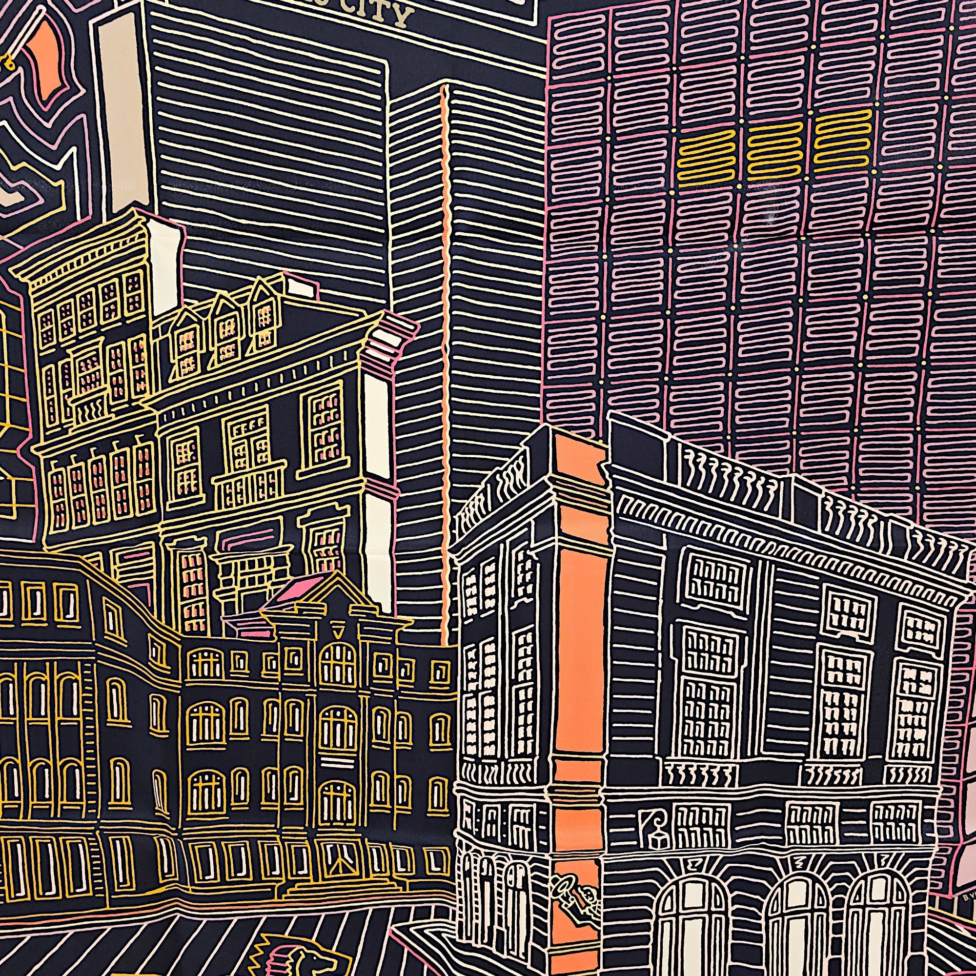 Faubourg City 70 Caban/Rose Vif/Beige Dore Scarf CL2601-18483 2