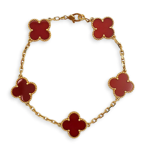 Vintage Alhambra, 5 Motifs Bracelet in Red CL2601-18494 1