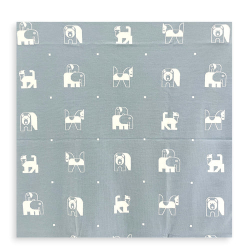 Animaux Blocks blanket Bleu Dragée Homeware CL2601-18520 4