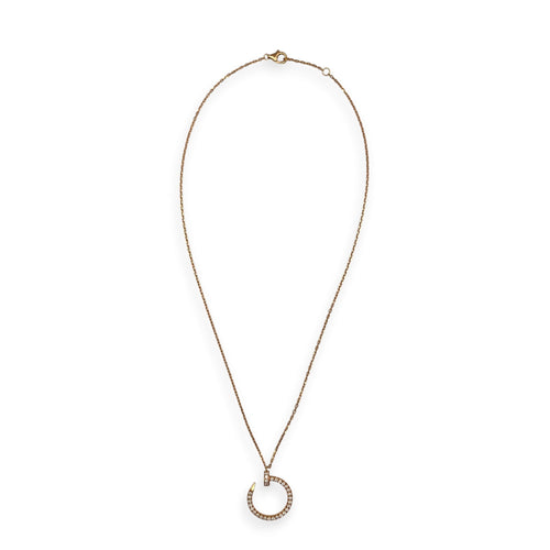 Juste Un Clou Pendant, Diamonds. Necklace in Rose Gold Hardware CL2601-18524 1