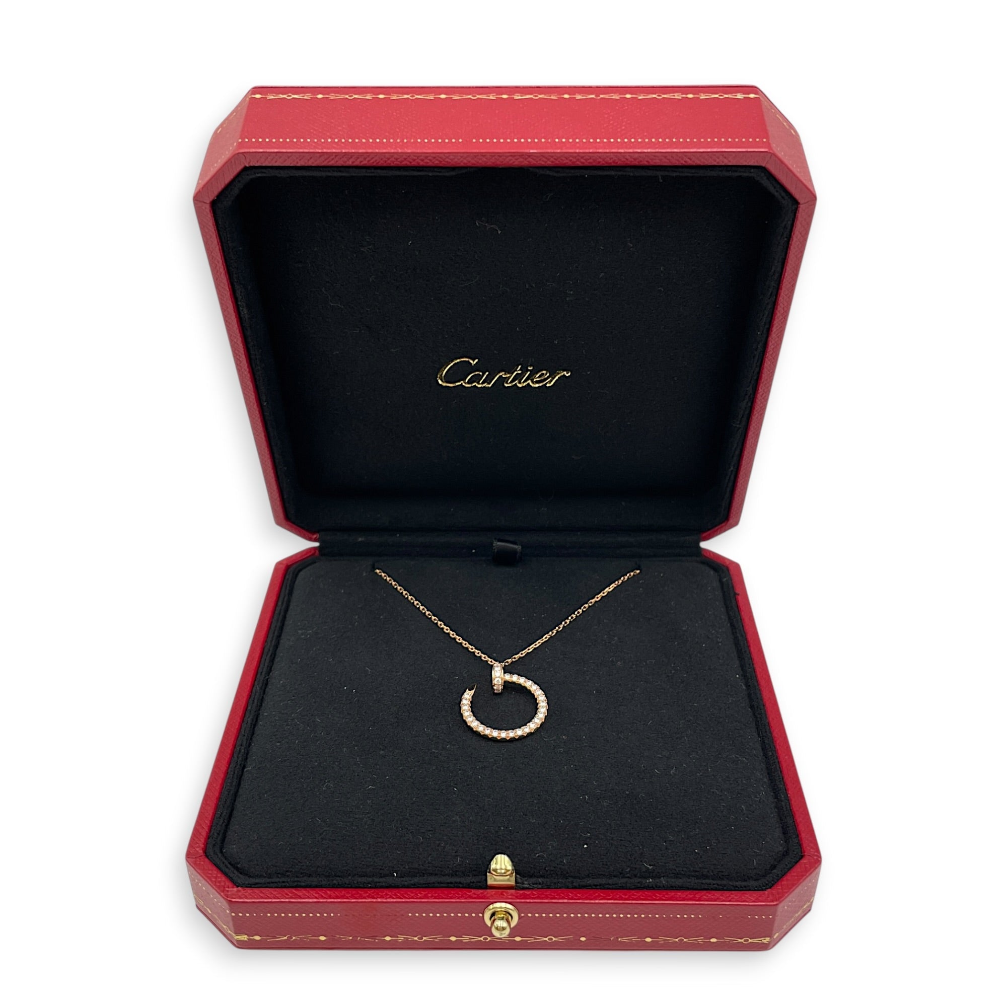 Juste Un Clou Pendant, Diamonds. Necklace in Rose Gold Hardware CL2601-18524 4