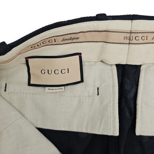 GG Big Logo Slacks 42 Black Ready-To-Wear in Cotton CL2601-18526 3