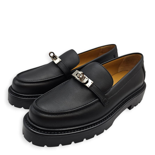 Icone loafer. Sz:37.5 Black Loafers in Calfskin Palladium hardware CL2601-18536 3