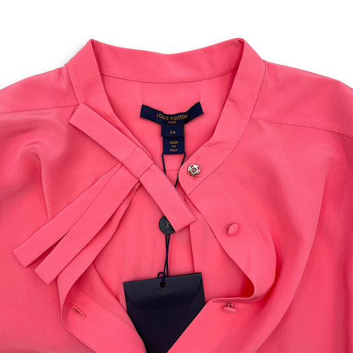 Long Sleeved Blouse  34 Pink Ready-To-Wear in Silk CL2601-18539 3