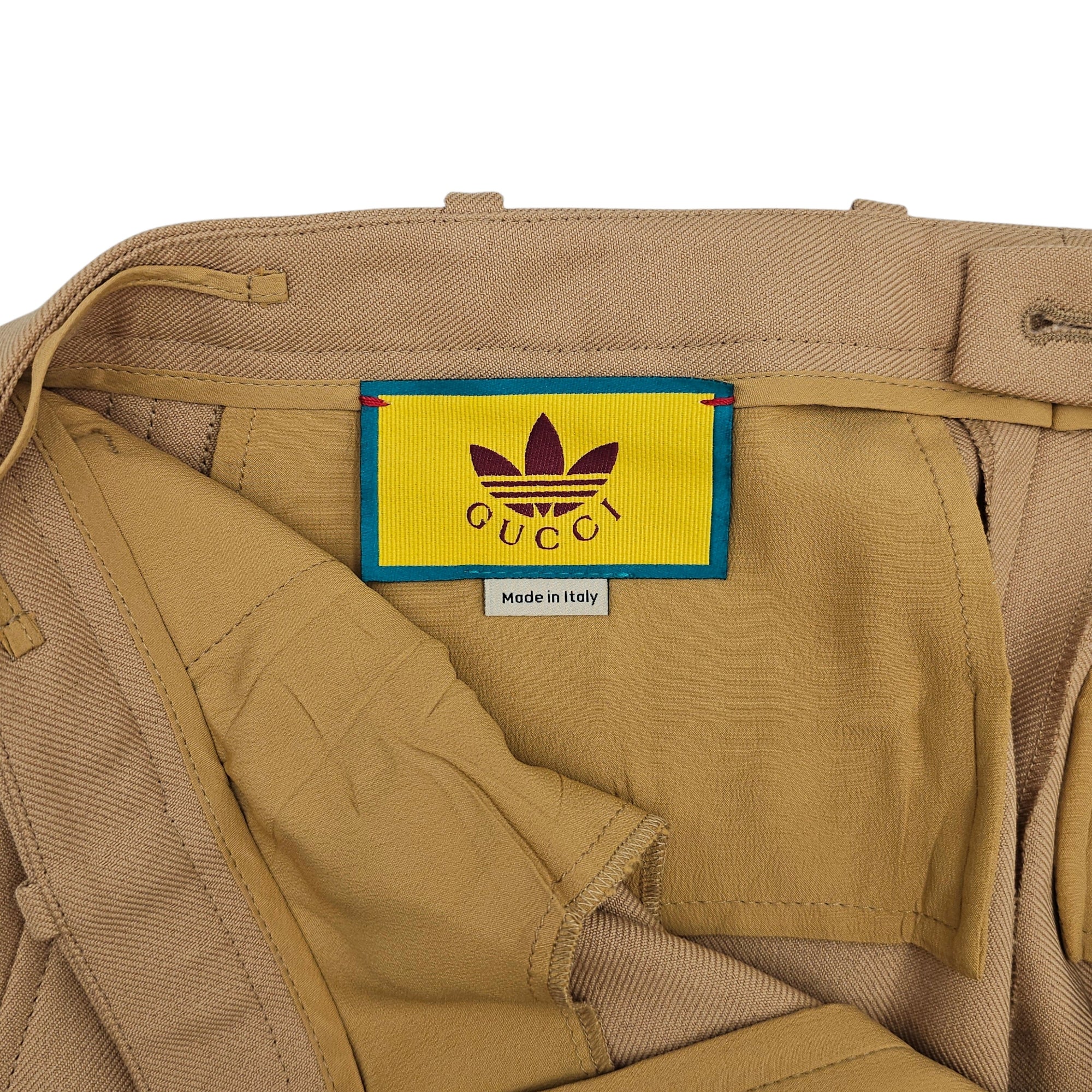 Gucci x Adidas Fluid Drill Pants 38 Camel Ready-To-Wear in Polyester CL2601-18542 3