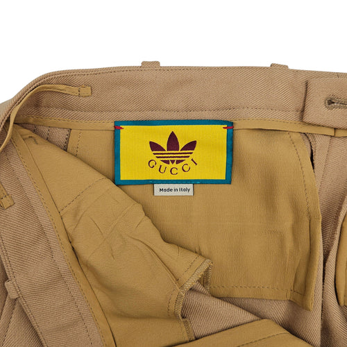 Gucci x Adidas Fluid Drill Pants 38 Camel Ready-To-Wear in Polyester CL2601-18542 3