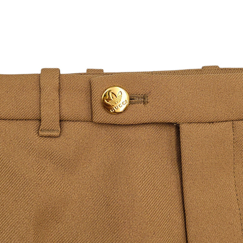 Gucci x Adidas Fluid Drill Pants 38 Camel Ready-To-Wear in Polyester CL2601-18542 4