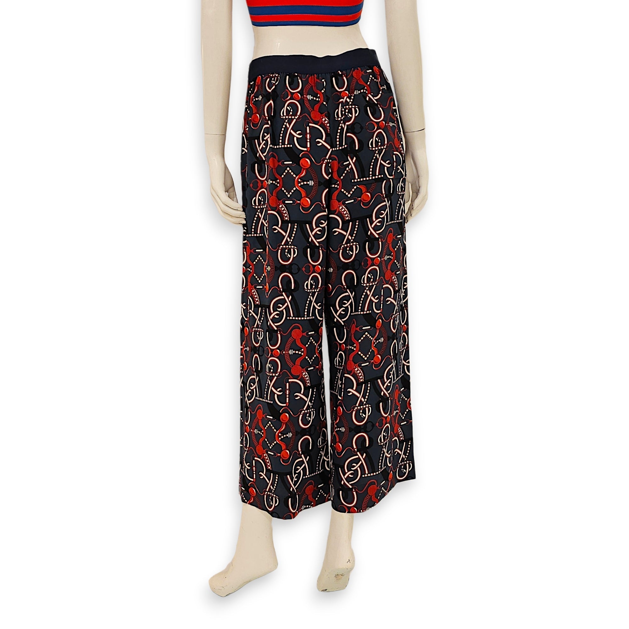 “Grand Tralala” Print Slacks 38 Multi-colour Ready-To-Wear in Silk CL2601-18543 2