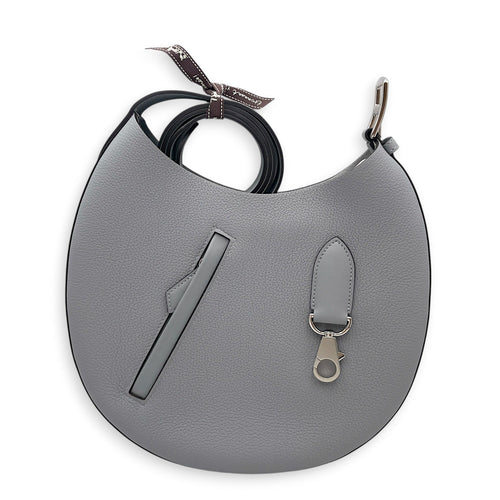 Arcon Slim Gris Pantin in Togo Palladium hardware CL2601-18545 1