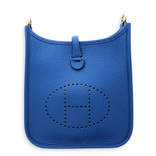 Evelyne Mini Blue Hydra in Clemence Gold hardware CL2601-18558 1