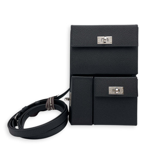 Kelly Multipocket Black in Epsom Palladium hardware CL2601-18567 1
