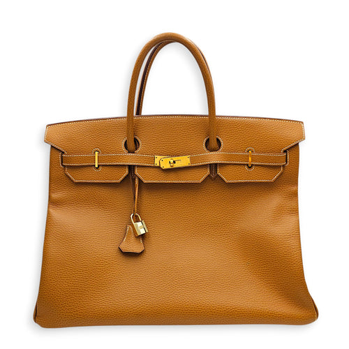 Birkin 40 Naturel in Ardennes Gold hardware CL2601-18587 1
