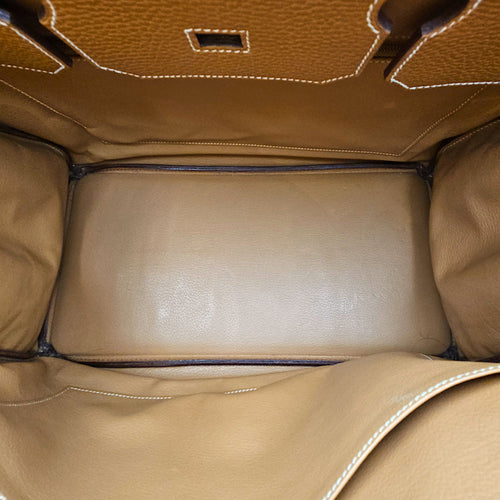 Birkin 40 Naturel in Ardennes Gold hardware CL2601-18587 6