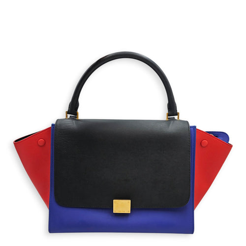Trapeze Tri colour Large Multi-color Shoulder Bag in Calfskin Gold hardware CL2601-18590 1