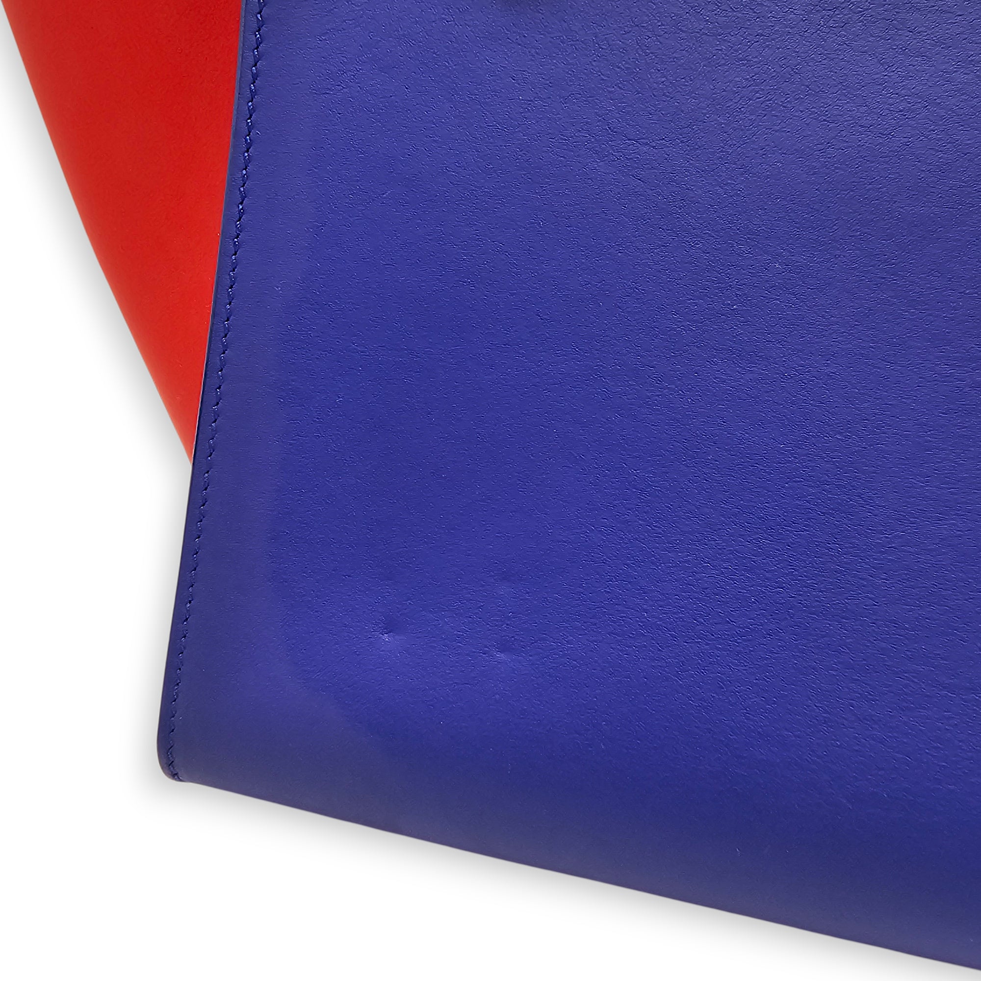 Trapeze Tri colour 30 Blue Shoulder Bag in Calfskin Gold hardware