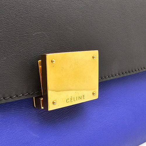Trapeze Tri colour Large Multi-color Shoulder Bag in Calfskin Gold hardware CL2601-18590 14