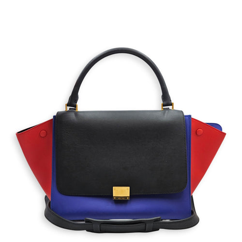 Trapeze Tri colour Large Multi-color Shoulder Bag in Calfskin Gold hardware CL2601-18590 3