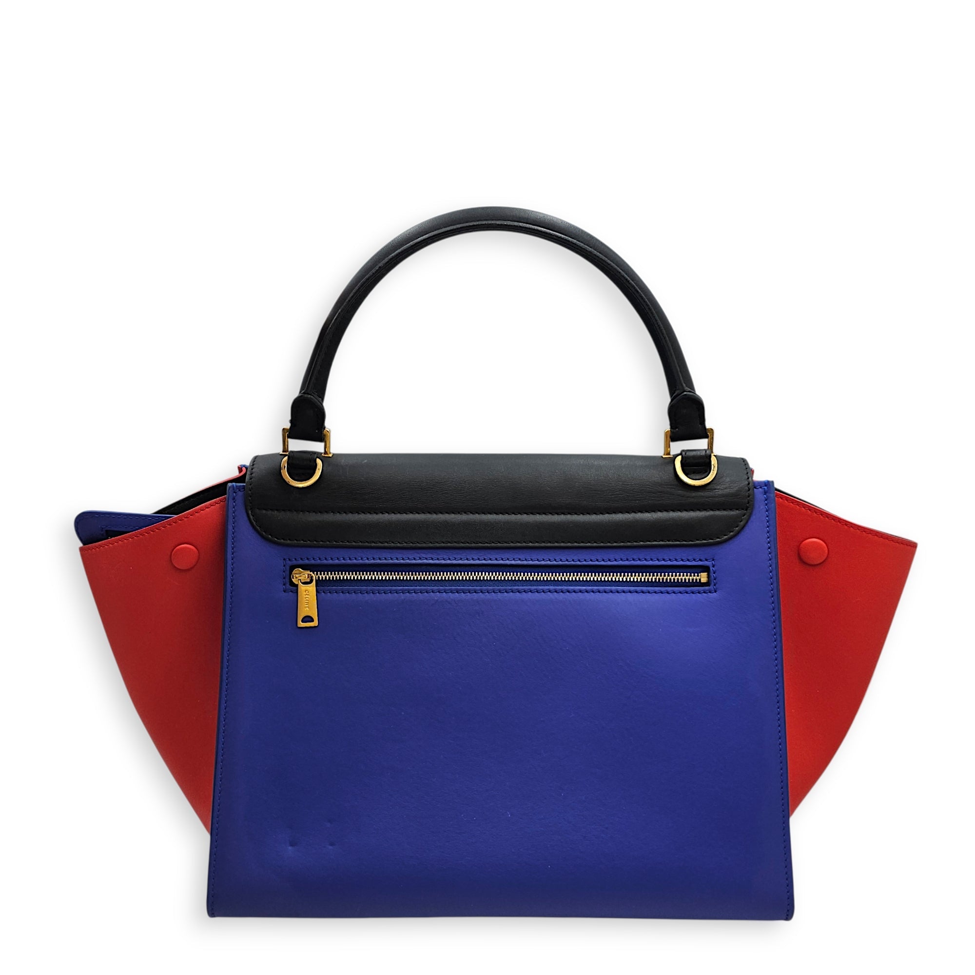 Trapeze Tri colour Large Multi-color Shoulder Bag in Calfskin Gold hardware CL2601-18590 2