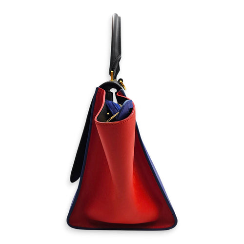 Trapeze Tri colour Large Multi-color Shoulder Bag in Calfskin Gold hardware CL2601-18590 5