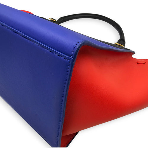 Trapeze Tri colour Large Multi-color Shoulder Bag in Calfskin Gold hardware CL2601-18590 10