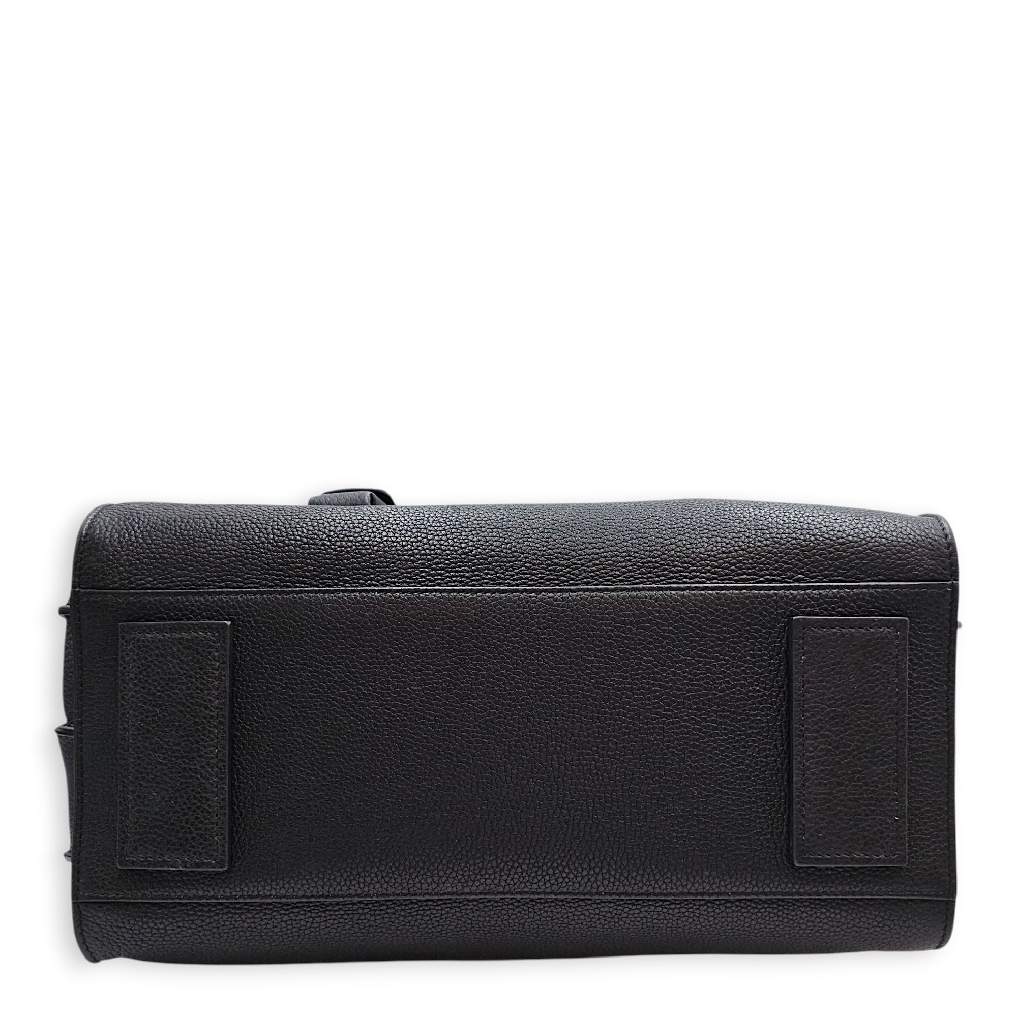Sac De Jour 32 Black Top Handle Bag in Calfskin Silver hardware CL2601-18591 6