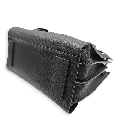 Sac De Jour 32 Black Top Handle Bag in Calfskin Silver hardware CL2601-18591 8