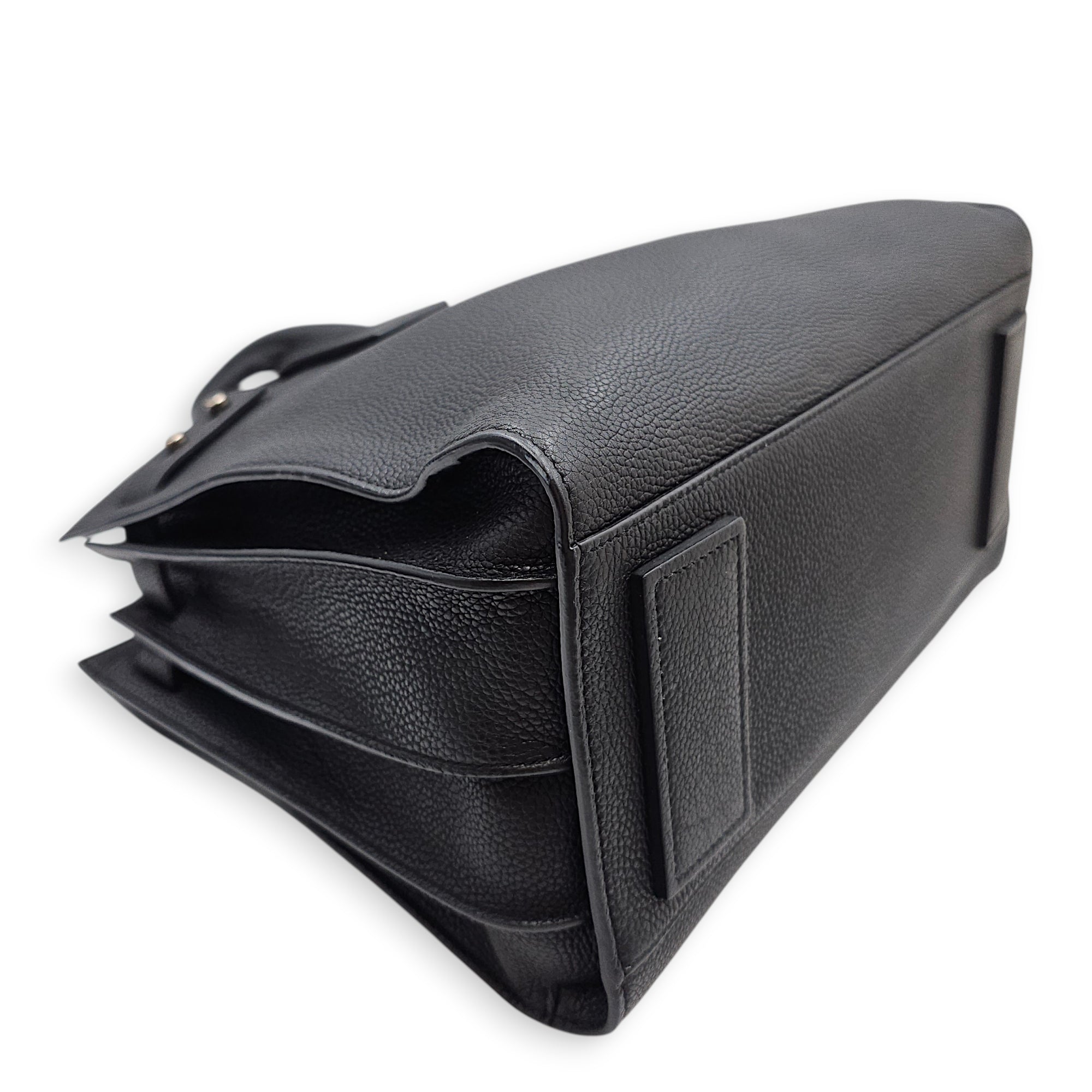 Sac De Jour 32 Black Top Handle Bag in Calfskin Silver hardware CL2601-18591 9
