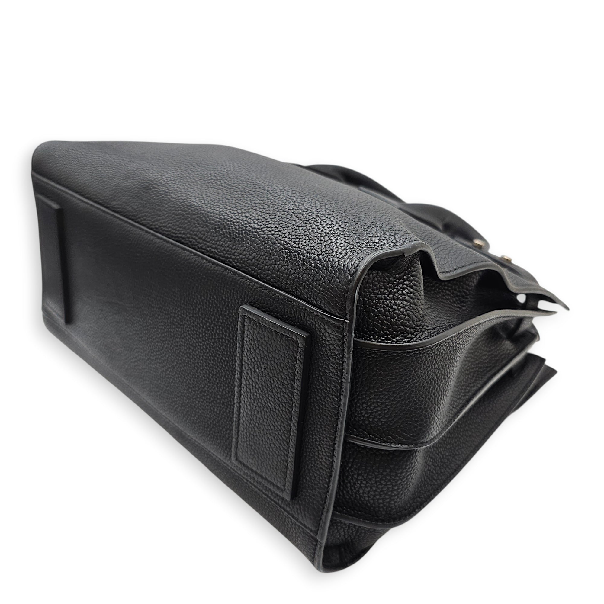 Sac De Jour 32 Black Top Handle Bag in Calfskin Silver hardware CL2601-18591 10