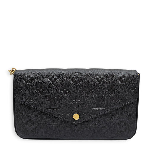LV Pochette Felicie Black Shoulder Bag in Empriente Leather Gold hardware CL2601-18593 1