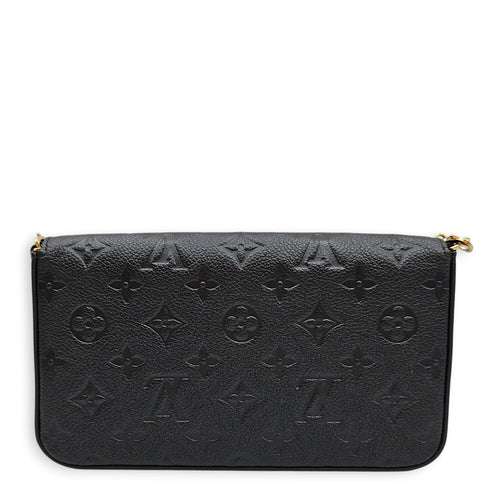 LV Pochette Felicie Black Shoulder Bag in Empriente Leather Gold hardware CL2601-18593 2