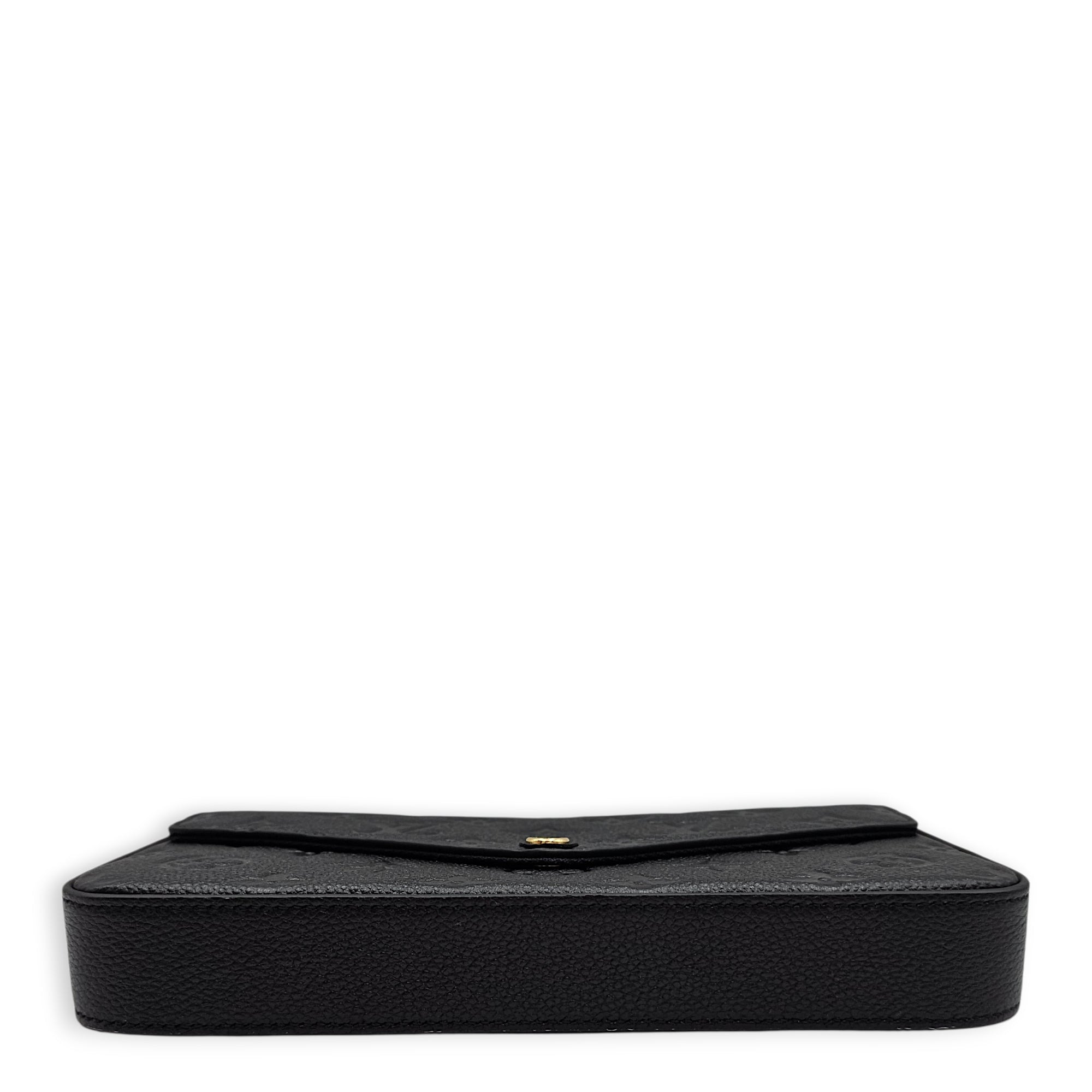 LV Pochette Felicie Black Shoulder Bag in Empriente Leather Gold hardware CL2601-18593 6