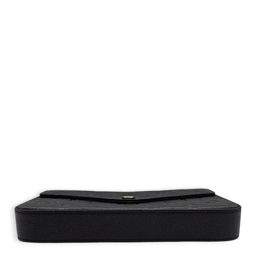 LV Pochette Felicie Black Shoulder Bag in Empriente Leather Gold hardware CL2601-18593 6
