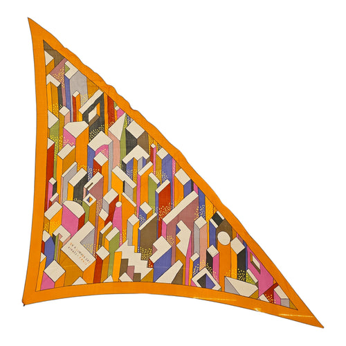 On A Summer Day Multi-colour Triangle Shawl CL2601-18605 1