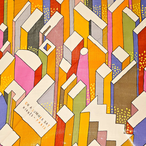 On A Summer Day Multi-colour Triangle Shawl CL2601-18605 2