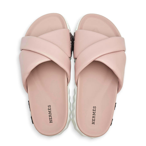Infra Sandal. Sz: 38.5 Rose Porcelaine Sandals in Calfskin CL2601-18612 1