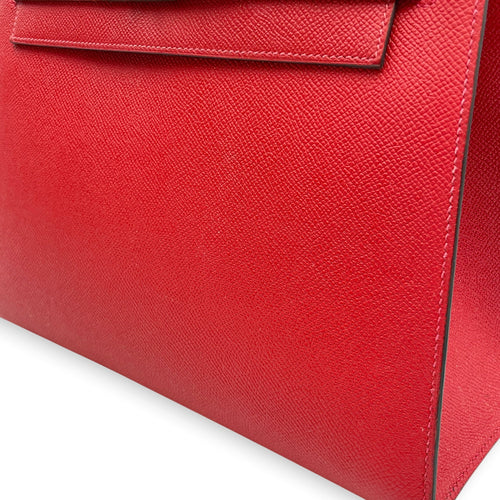 Sellier Kelly 28 Rouge Casaque in Epsom Gold hardware CL2601-18690 13