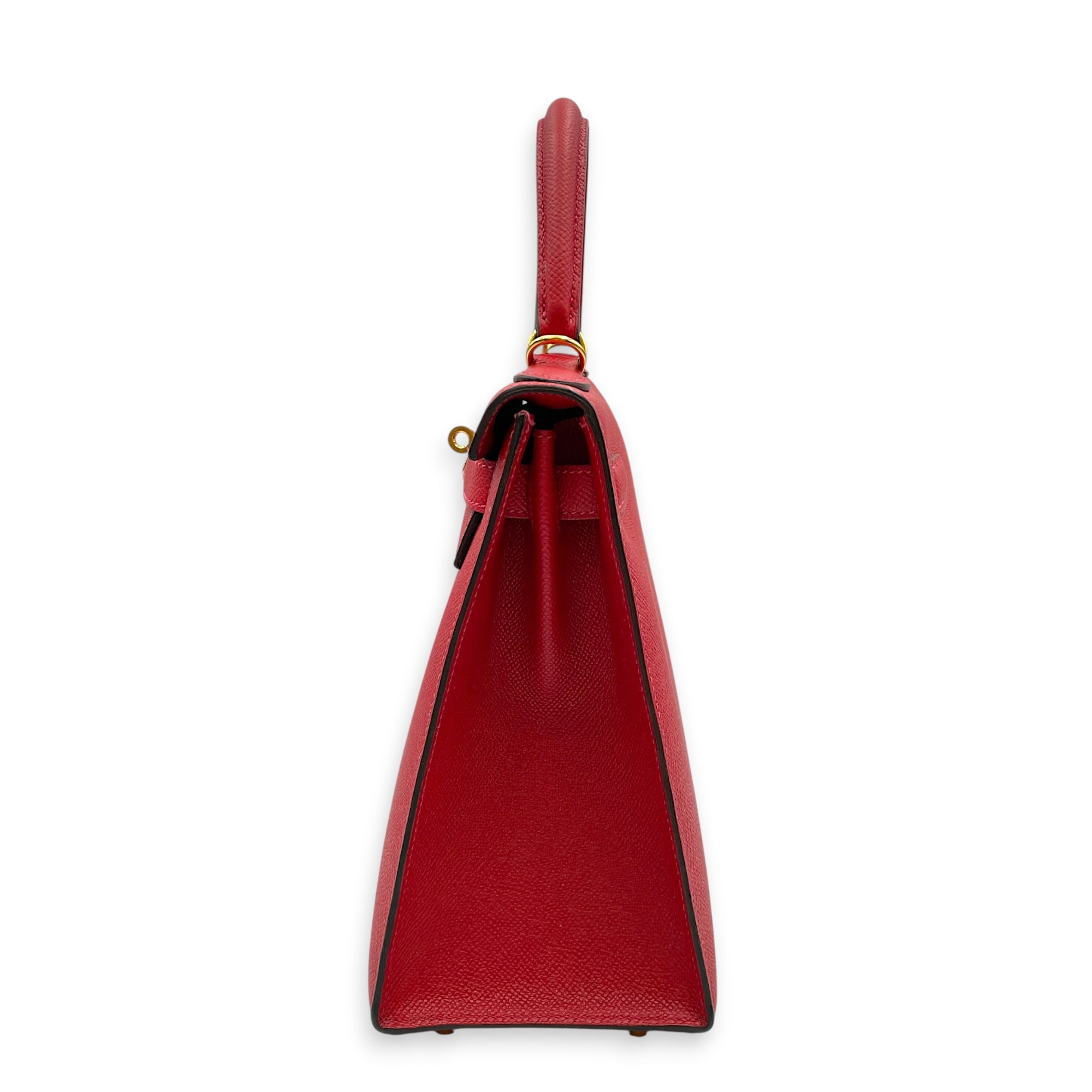 Sellier Kelly 28 Rouge Casaque in Epsom Gold hardware