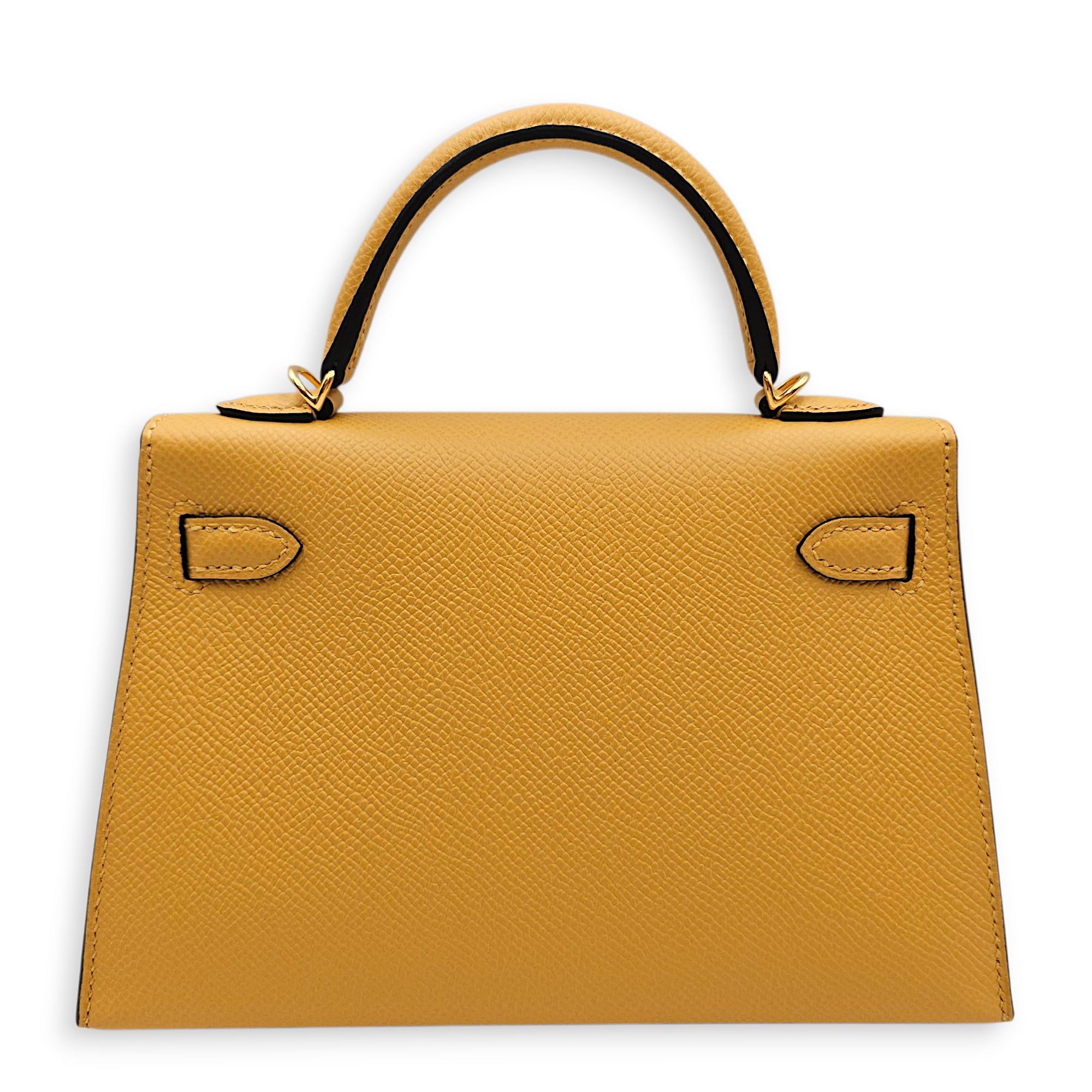 Sellier Kelly 20 Paille in Epsom Gold hardware