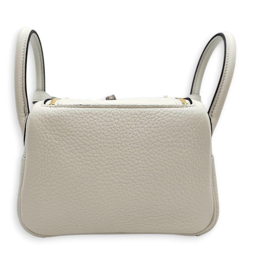 Lindy II Mini Gris Platine in Clemence Gold hardware CL2601-18695 2