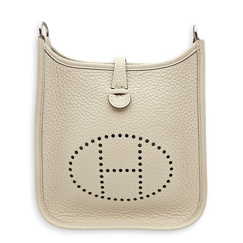 Evelyne Mini Craie in Clemence Palladium hardware CL2601-18696 1