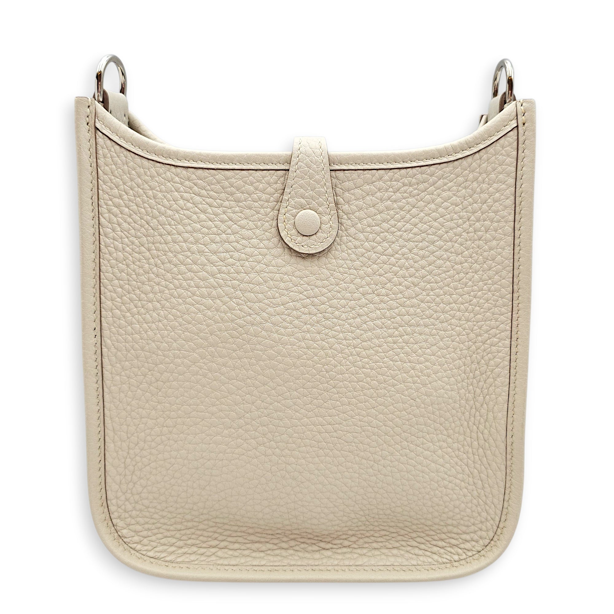 Evelyne Mini Craie in Clemence Palladium hardware CL2601-18696 2