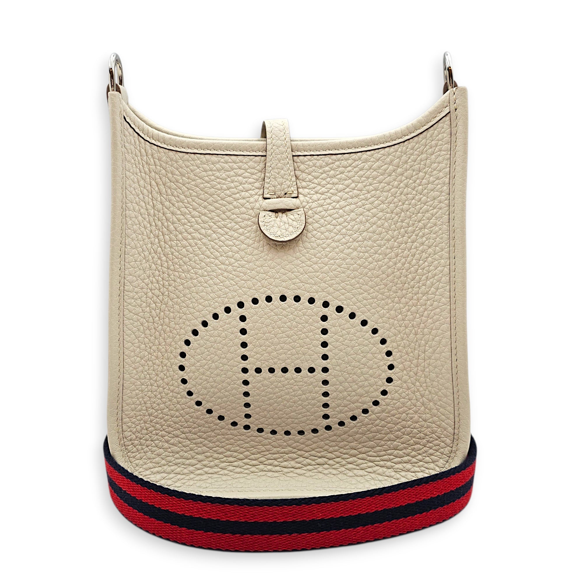 Evelyne Mini Craie in Clemence Palladium hardware CL2601-18696 7
