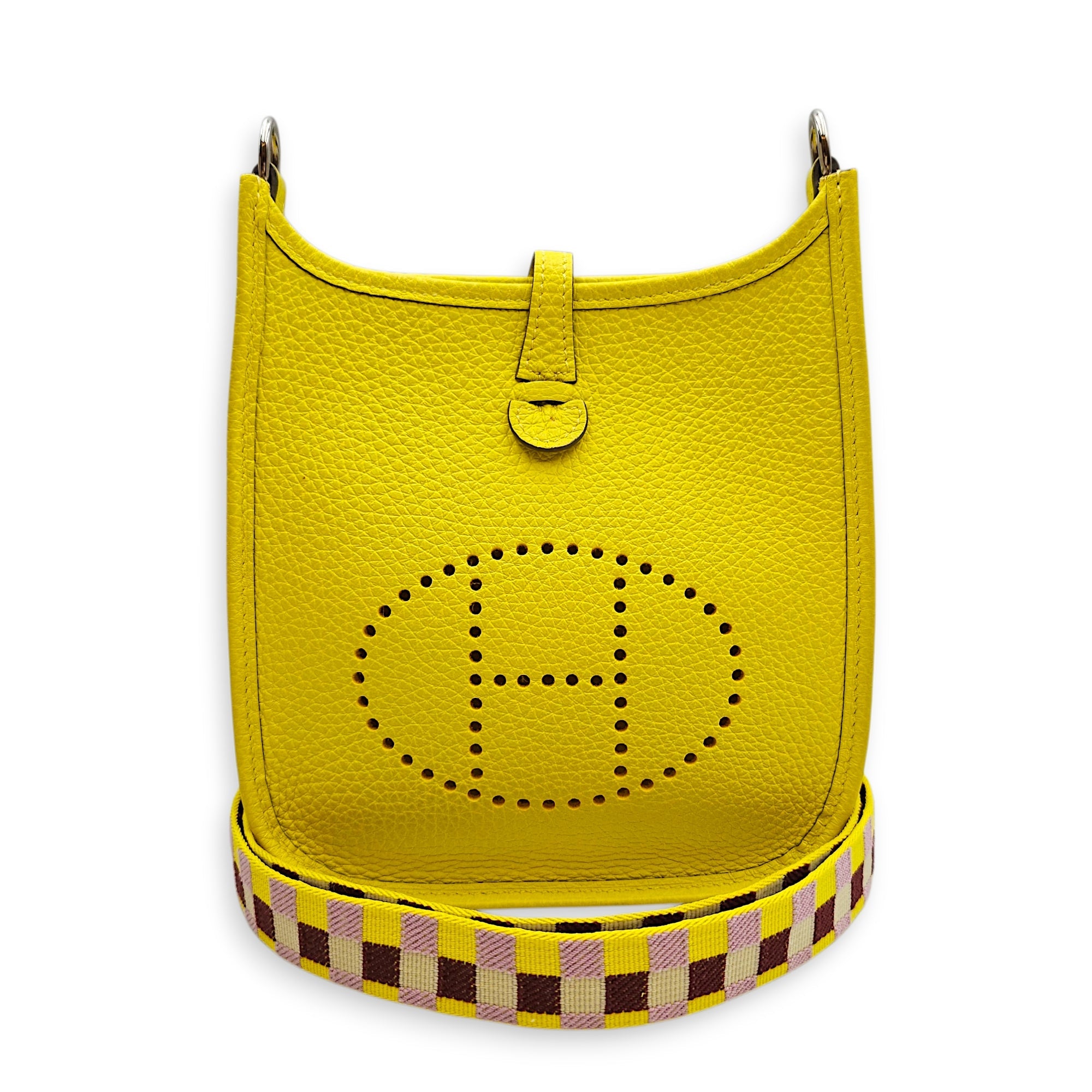 Evelyne Mini Limoncello in Clemence Palladium hardware CL2601-18713 9